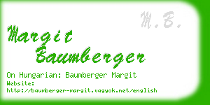 margit baumberger business card